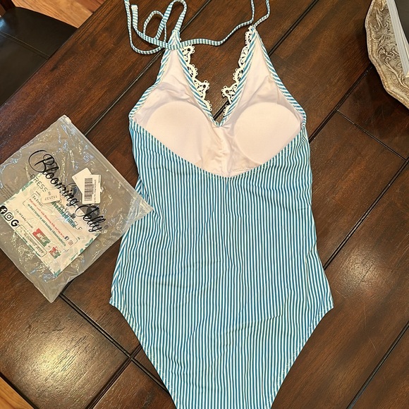 New In Bag Ladies Small Blue/White One Piece - Picture 6 of 7